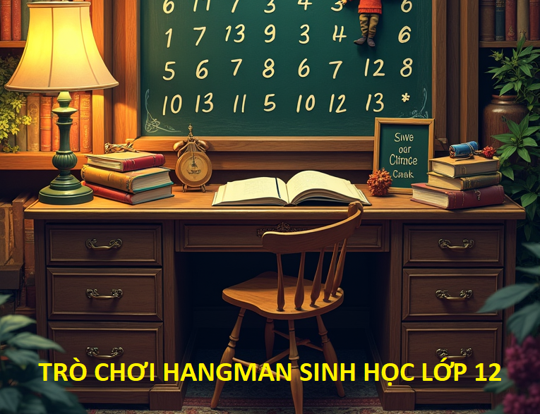 Trò chơi ô chữ sinh học 12